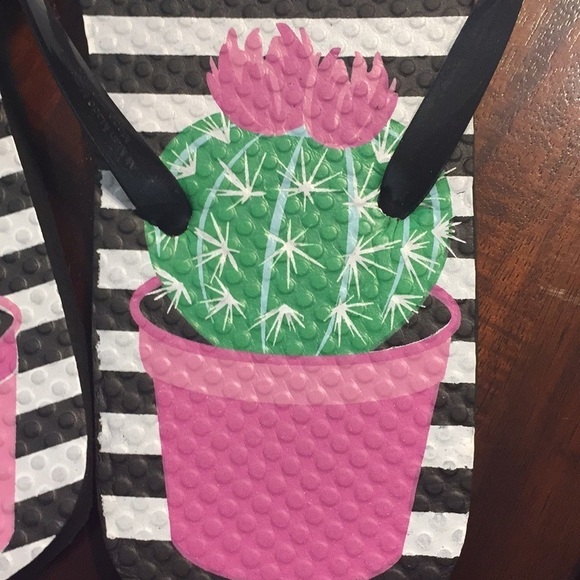 Cactus Striped Flip Flops - Picture 5 of 6